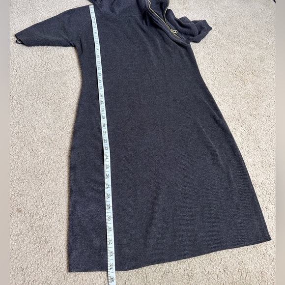 Calvin Klein Brown Zipper Neck Sweater Dress Size M - Picture 5 of 7